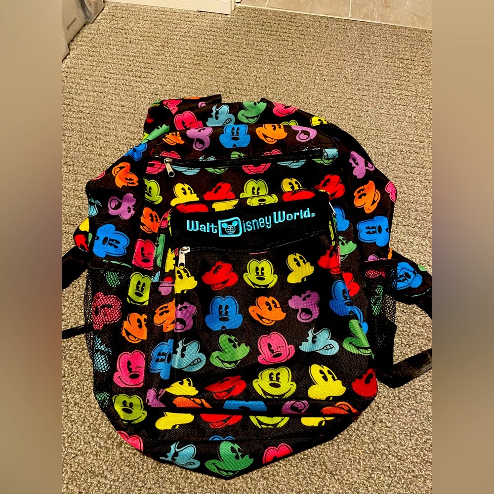 Walt Disney World Multicolored Mickey Mouse Backpack